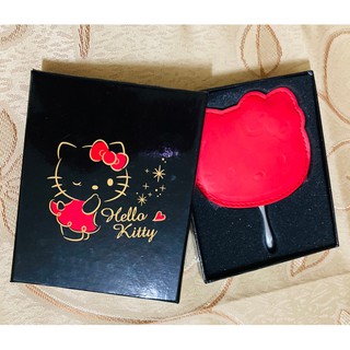 限量★Hello Kitty粉紅夢幻隨身鏡 手柄鏡子 金屬鏡子 化妝鏡 公主鏡
