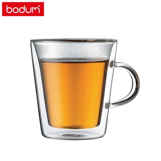 BODUM 雙層玻璃馬克杯兩件組CANTEEN(0.2/0.4 L)咖啡杯 玻璃杯 水杯可耐-20~180度C