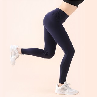 【VITASTYLE】韓國品牌ARZE棉感瑜珈褲_藏青色