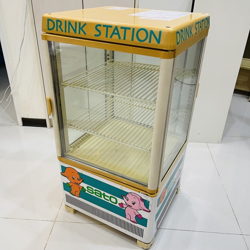 日本復古展示飲料可雙面開門冰箱二手
