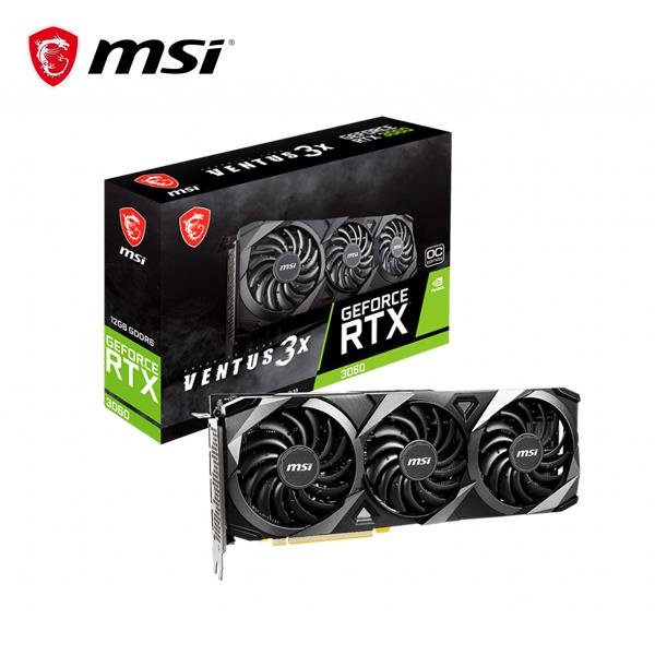 微星MSI RTX 3060 12G VENTUS 3X OC PCI-E顯示卡(台灣本島免運費)