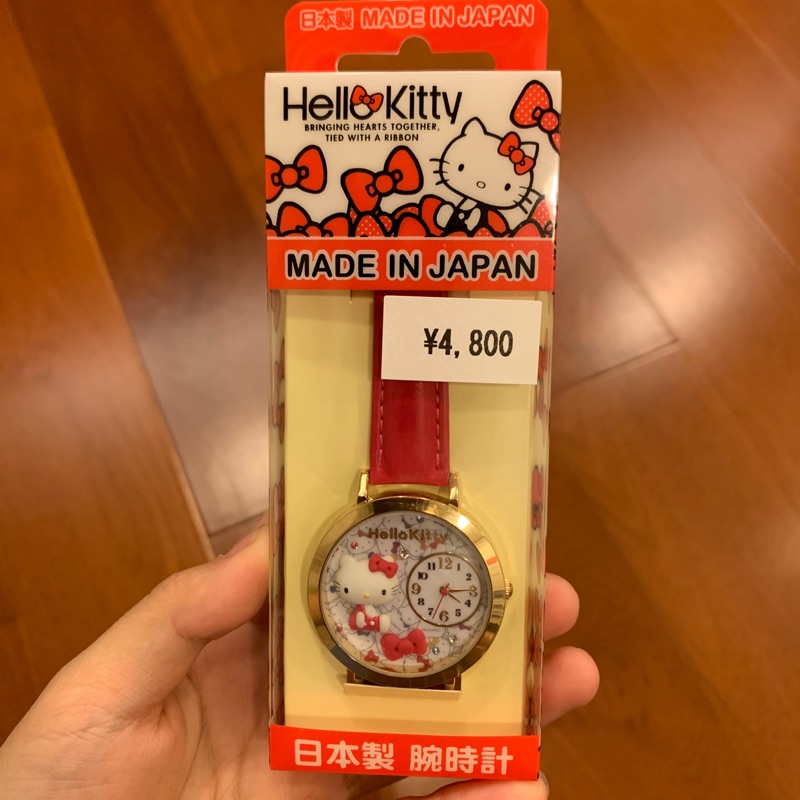 凱蒂貓 HELLO KITTY 手錶（紅） 日本製