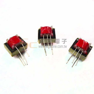 【祥昌電子】OPT 600:8 小型收音機 實習 DIY 套件 迷你 輸出變壓器 (紅色)
