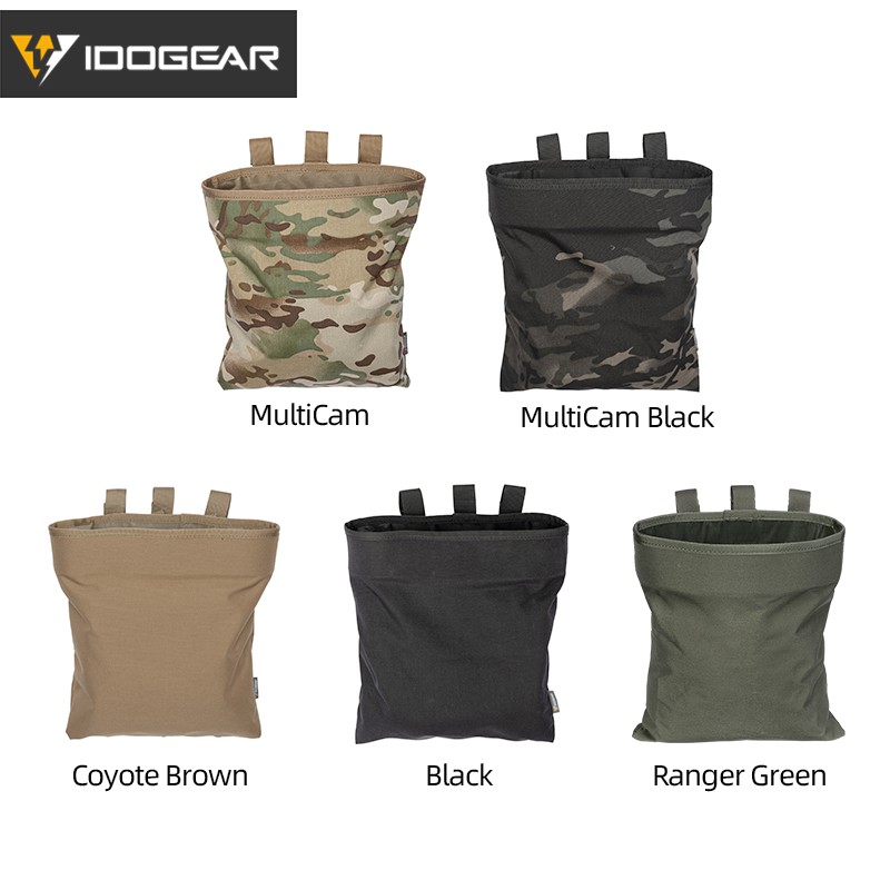 ☛熱賣 IDOGEAR 戰術迷彩垂直回收袋 戶外氣槍彩彈遊戲Molle 腰包 折疊彈夾回收袋 3550