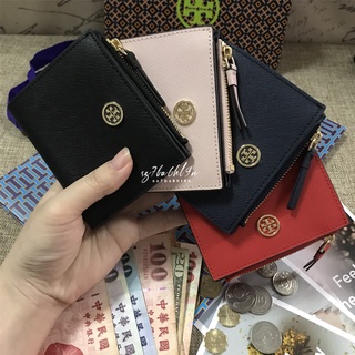 米婭美國代購 tb 皮夾 十字紋真皮防刮短夾 鈔票夾 證件夾 名片夾 多卡位信用卡夾 真皮錢包 手拿包 零錢包 雙折皮夾