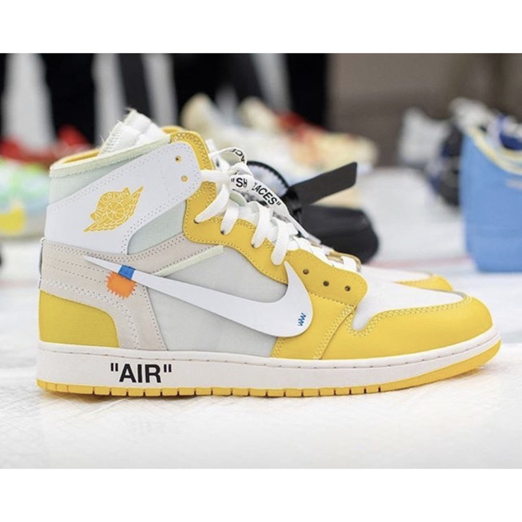 off white jordan 1 yellow