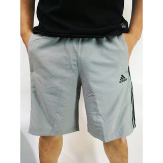 Adidas ESS 3S Short 三線灰色透氣運動短褲 S17886