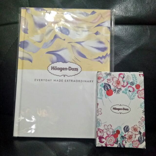 Haagendazs 哈根達斯花漾票卡夾行事曆本記事本設計款手帳 蝦皮購物