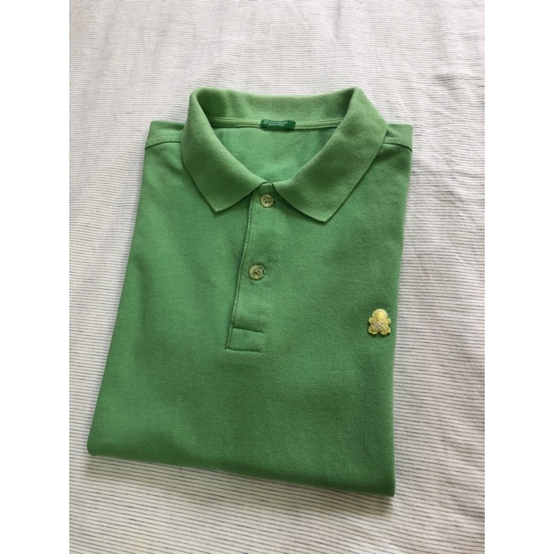 United Colors of Benetton 班尼頓男士純棉Polo衫 綠色 #S - 二手