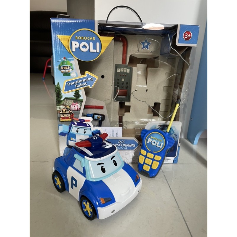 【二手】波利機器人 POLI 10吋變形遙控波力 交換禮物 玩具 波利遙控機器人