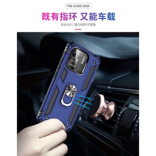 紅米10C軍士指環防摔手機殼車載吸磁保護套二合一噴漆redmi外殼小米Poco X4 Pro 5G