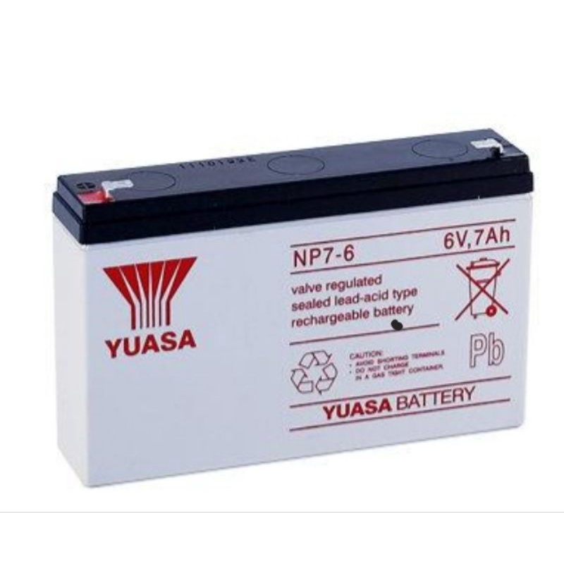 Yuasa湯淺NP7-6規格6V-7ah不斷電系統ups電池，深循環電池，產業電池