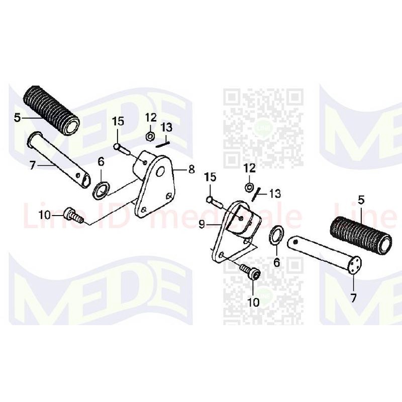 ~MEDE~ HONDA Super Cub C125 原廠後腳踏組 後腳踏 腳踏總成 腳踏 後座 後貨架 後架