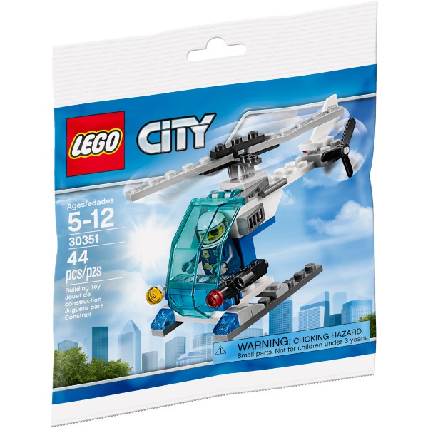 《Brick Factory》 樂高 LEGO 30351 警用直升機 警察 城市系列 飛機 City Polybag