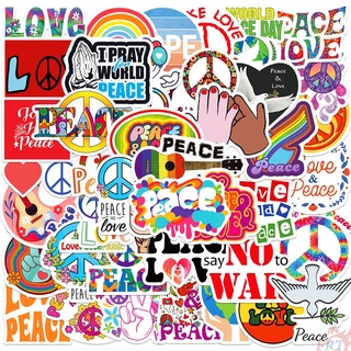❉ 世界和平 Peace & Love 款式1 防水塗鴉貼紙❉ 50張入 摩托車機車電腦行李箱吉他塗鴉貼紙