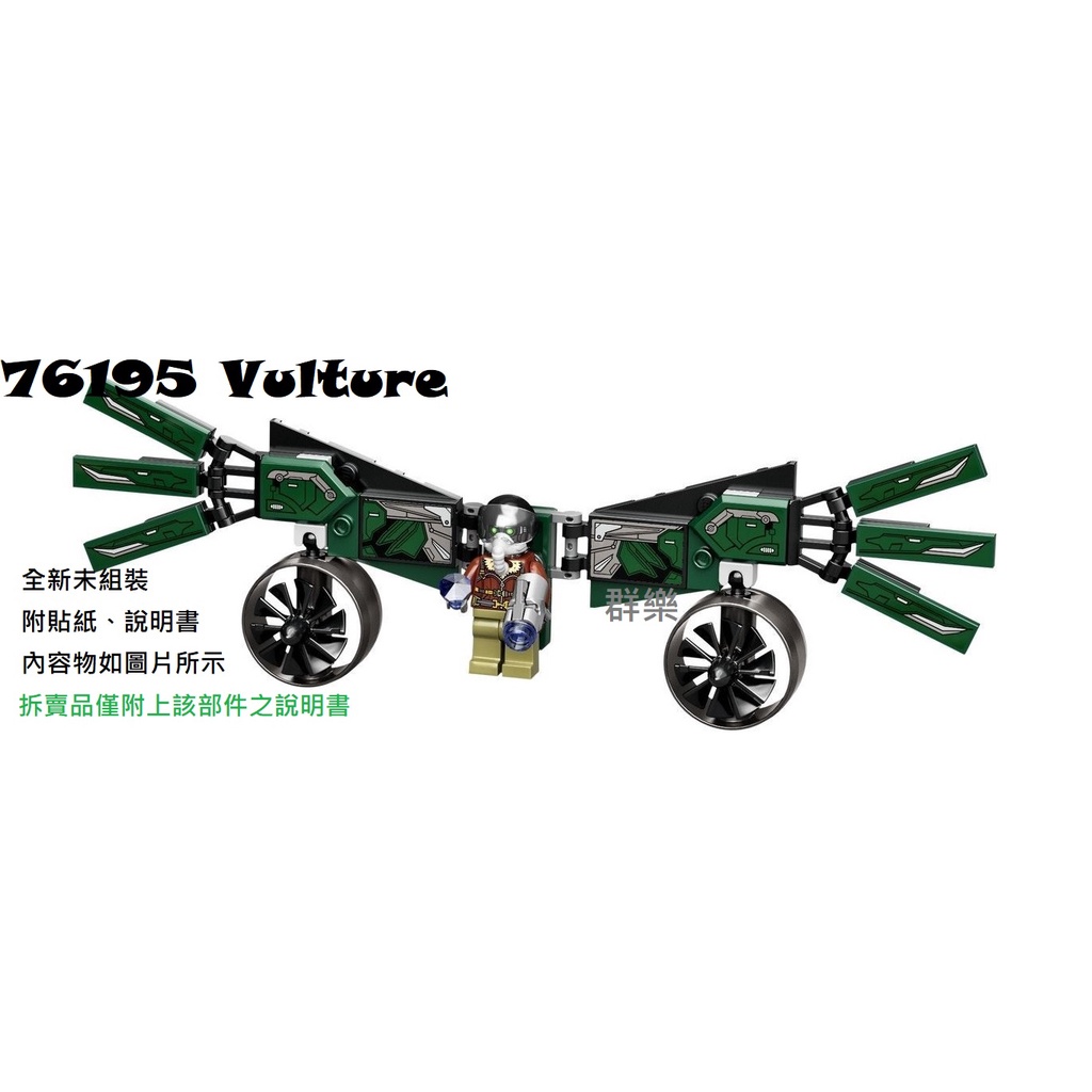 【群樂】LEGO 76195 人偶 Vulture 現貨不用等