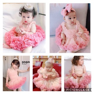 ❤臺灣有現貨❤65-120女童tutu裙公主芭蕾裙 嬰幼兒女寶寶連身裙蓬蓬裙吊帶紗裙 女孩週歲禮服滿月裙子演出比賽蛋糕裙
