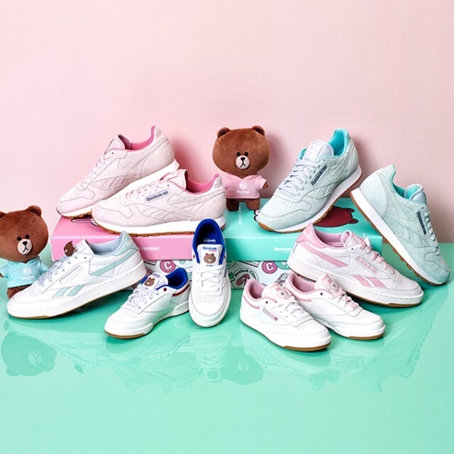 reebok classic x line friends