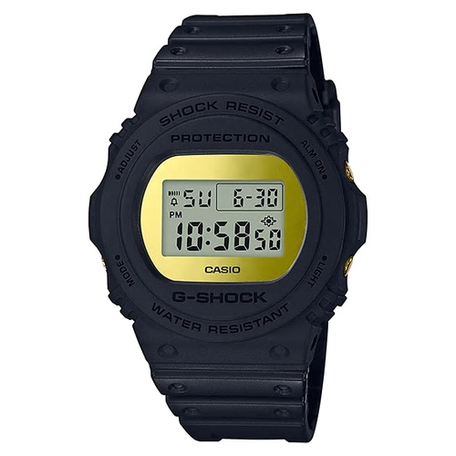 【CASIO】G-SHOCK 經典復刻  霧黑金屬風格 圓形數位電子錶 DW-5700BBMB-1 台灣卡西歐公司貨