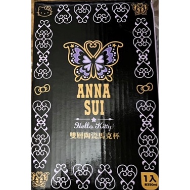 👍7-11👍 ANNA SUI x Hello Kitty新時尚風格集點送 雙層陶瓷馬克杯