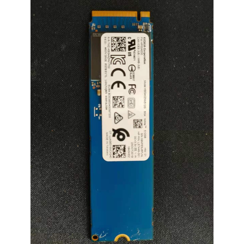 【KIOXIA 鎧俠】SSD PCIE NVMe 512G KBG40ZNV512G(拆機良品)