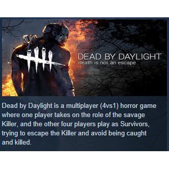 PC Steam 序號免帳密 黎明死線 鬼抓人 Dead by Daylight