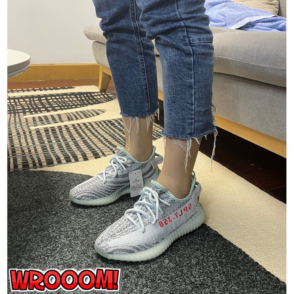 WROOOM! Yeezy Boost 350 V2 Blue Tint 冰藍 可燃冰 跑步鞋 男 女 B37571