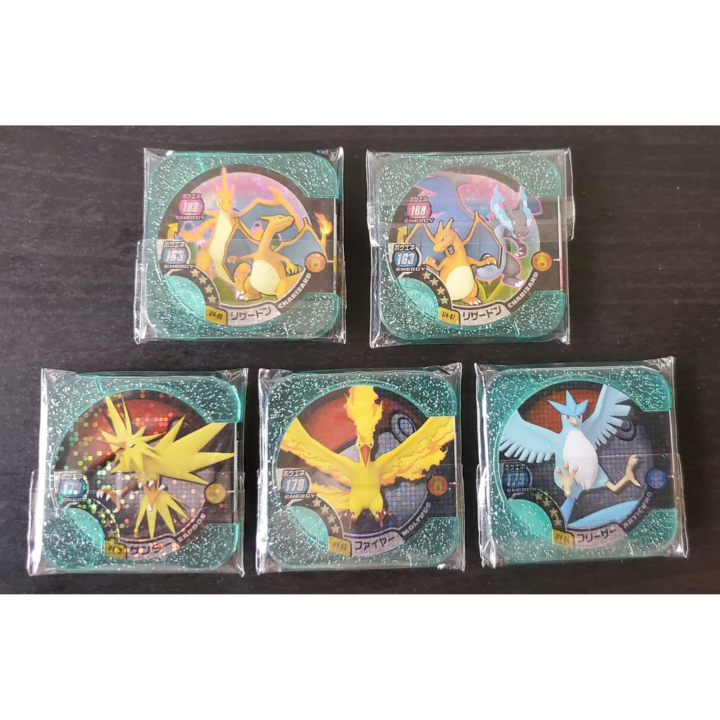 『Micky Lab』日版 Pokemon TRETTA 方形卡匣 U4彈 四星卡 噴火龍, 閃電鳥, 火焰鳥, 急凍鳥
