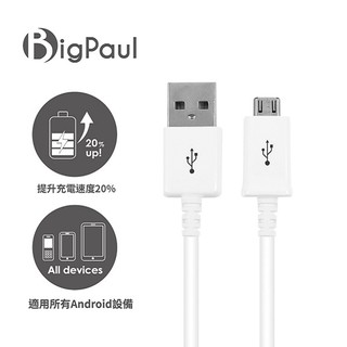 Big Paul Micro USB 快充傳輸線0.8/1.2M【蝦皮團購】