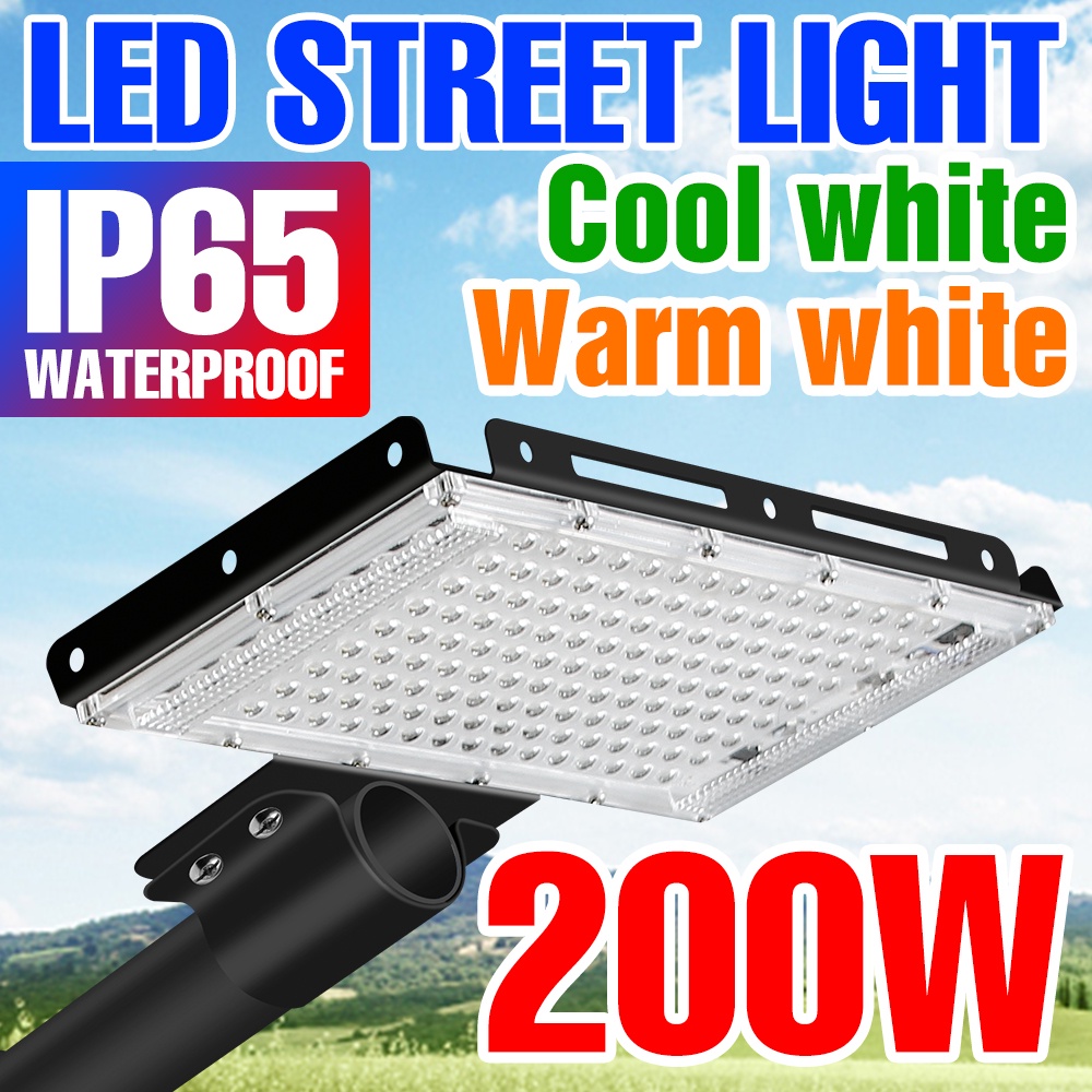 220v 路燈 200W 防水氾光 Led 燈戶外壁燈 100W 聚光燈,用於街道花園