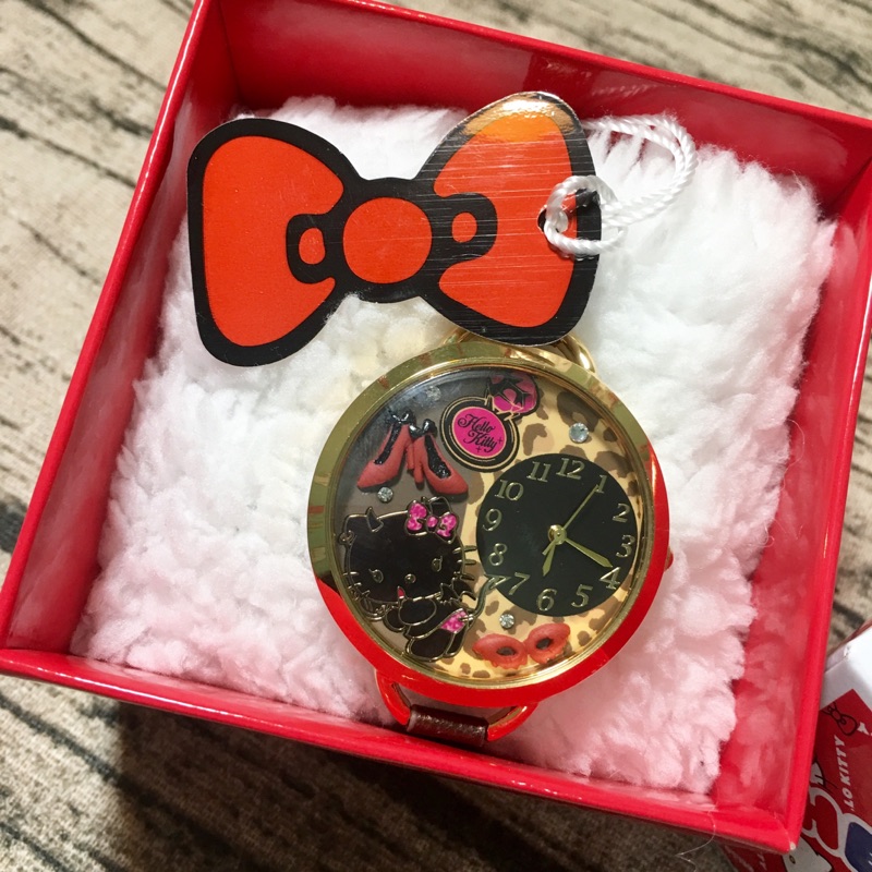 禮物首選❤日本購回 全新 絕版 Hello Kitty 立體手錶 （小惡魔Kitty)