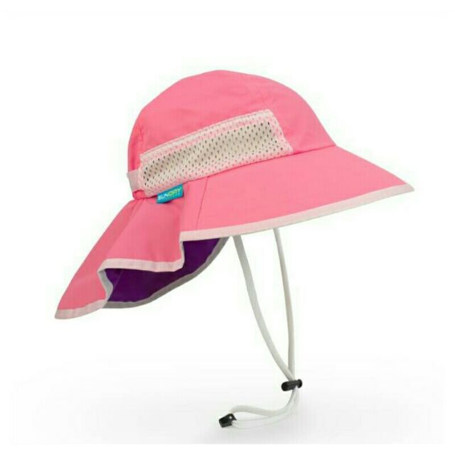 Sunday Afternoons 兒童抗UV防潑透氣護頸帽Kids Play Hat 粉紅S (安全扣) | 蝦皮購物