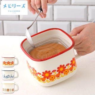 【脈點東東】日本富士琺瑯FUJIHORO昭和懷舊系列 方型醬料保鮮盒 味噌罐 料理容器 正品代購