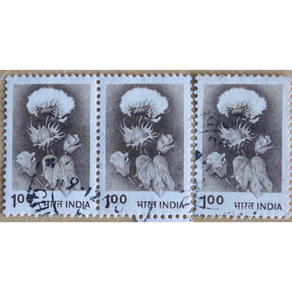 印度舊票-花卉 (單張出售)