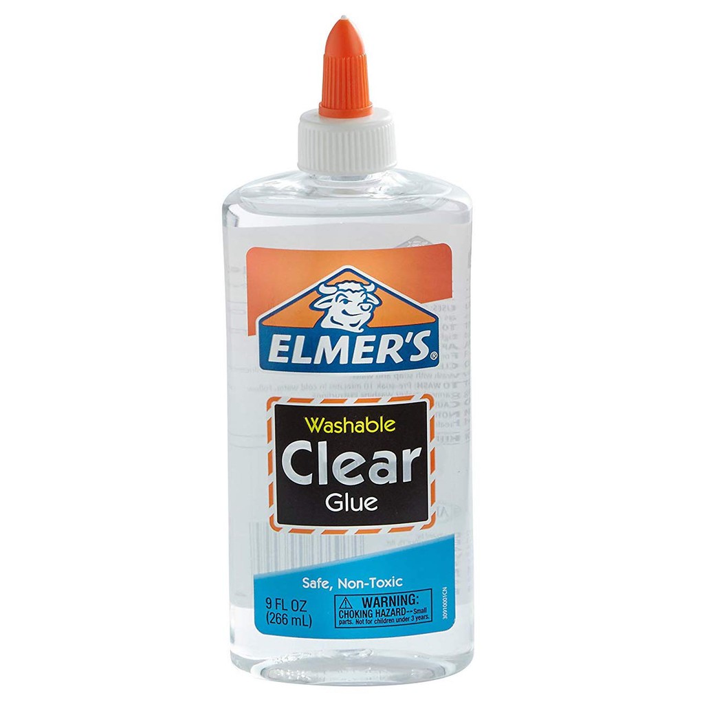 Elmer's Clear Glue 史萊姆/工藝創作透明膠水 266 ml - E309 (美國牛頭牌)