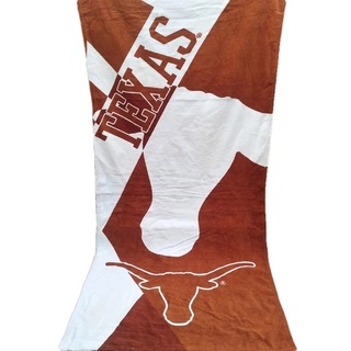 [現貨]美式NCAA沙灘巾 超大浴巾 德州大學長角牛 KD母校Texas Longhorns浴袍游泳運動健身籃球足球禮物