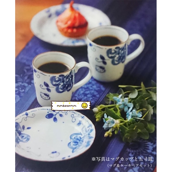 日本正版 金正陶器 凱蒂貓 Kitty 美濃燒青花瓷陶瓷碗 陶瓷 瓷器 飯碗 大飯碗 寬口碗 丼碗 碗公 生日禮物