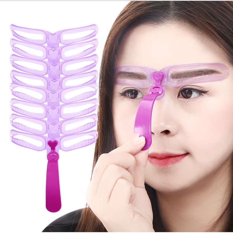 日本爆款畫眉神器8種類眉毛立體手持畫眉卡可佩帶畫眉輔助器初學者眉卡美妝工具懶人畫眉神器 蝦皮購物