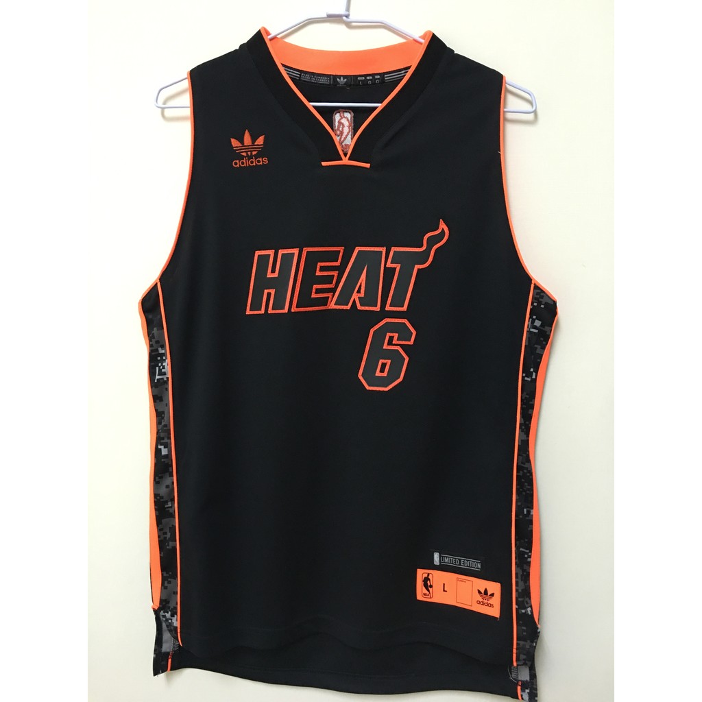 Adidas NBA LeBron James 熱火隊 黑色 絕版電繡 限定版 青年版球衣 YL