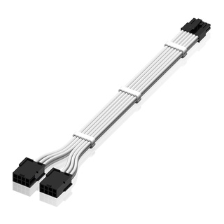 EZDIY-FAB 16AWG 12 to 8pin PSU電供延長編織線 - 30cm(不適用12VHPWR顯示卡介面)