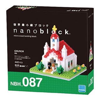 nanoblock NBH-087教堂 微型積木 迷你積木
