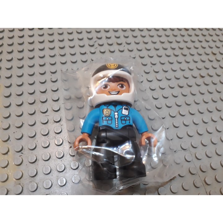 【點點小豆】LEGO 樂高積木 DUPLO 得寶 人偶 男生 重機 安全帽 警察 一個 如圖！