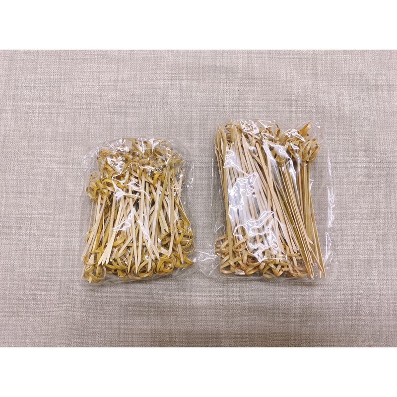 《茉莉餐具》🔥花結串🔥花結串 竹結串 100入 竹叉 竹籤 造型叉 水果叉 裝飾用品 調酒用品