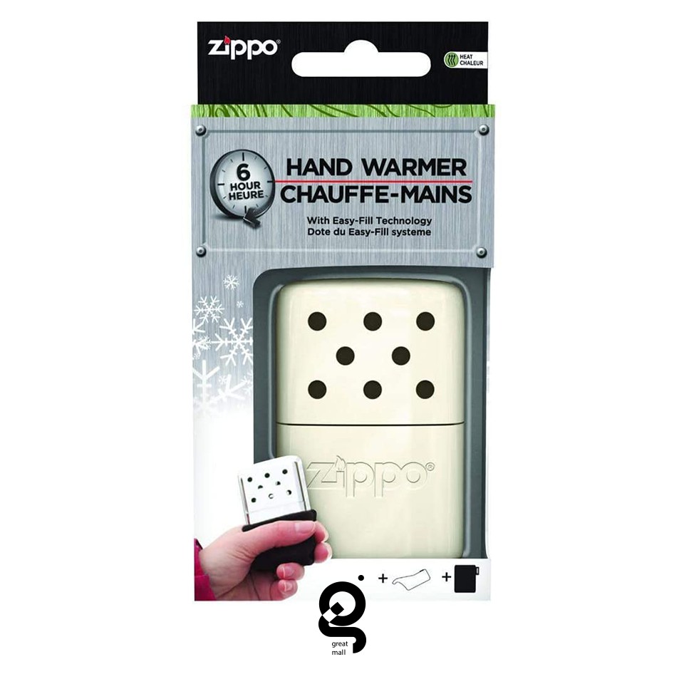 ZIPPO Hand Warmer 暖手爐、懷爐、暖暖包、暖爐、煤油爐、露營保暖(白/6小時/現貨)