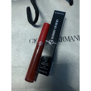 [二手］Giorgio Armani奢華絲絨訂製唇萃/405緋紅禮帽