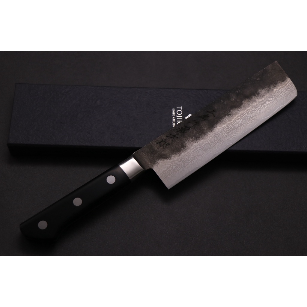 💖 TOJIRO 💖【藤次郎 vg10 多層鋼 黑打 合板柄16.5cm】限量 日本製 家用廚具 八煌刃物