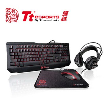 【台南華駿】Tt eSPORTS 曜越 速戰傭兵4合1 電競組KB-GCK-PLBLTC-01 FM