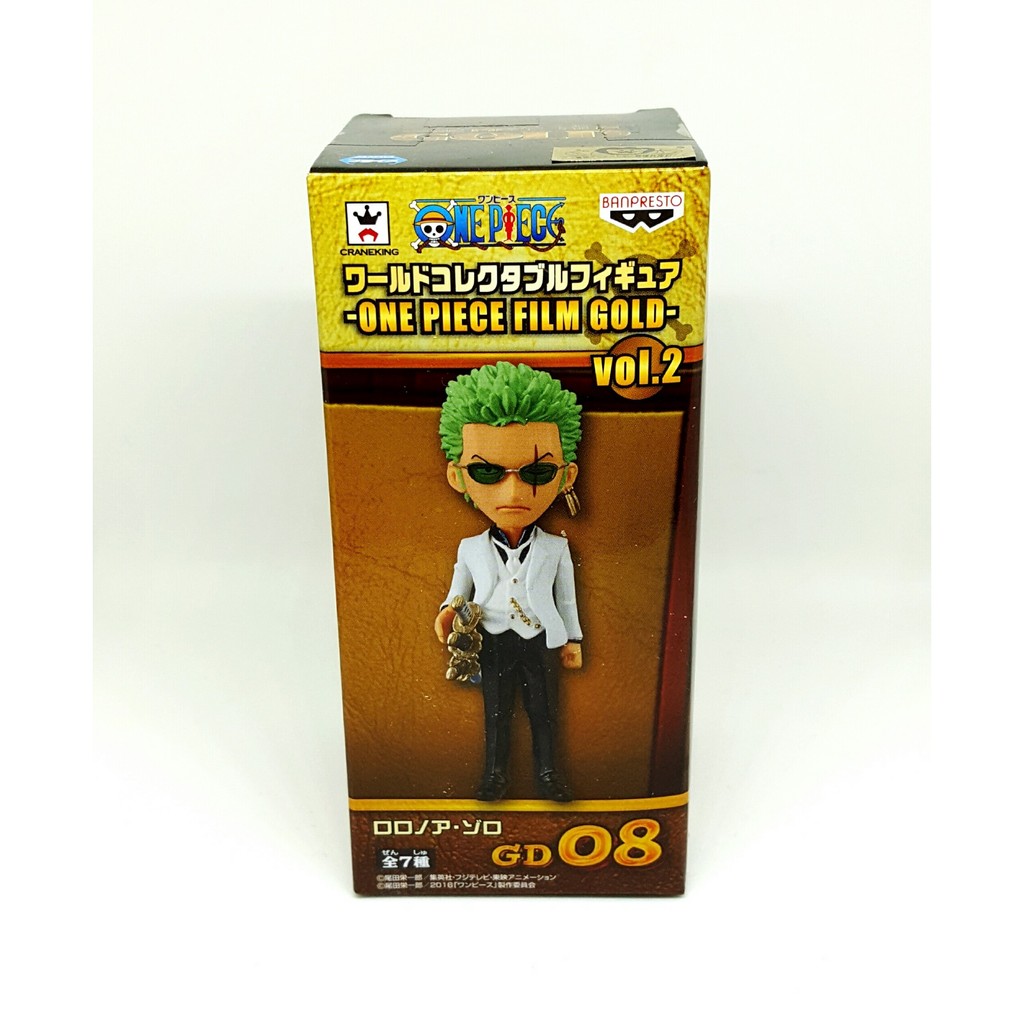 🎀日版 全新 Wcf 海賊王 公仔 劇場版 Gold GD08 索隆