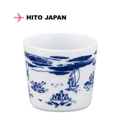 日本製 日本進口 正版  嚕嚕米  moomin x yamaka 山加商店 染付船 杯子 茶碗蒸 珐瑯 餐具