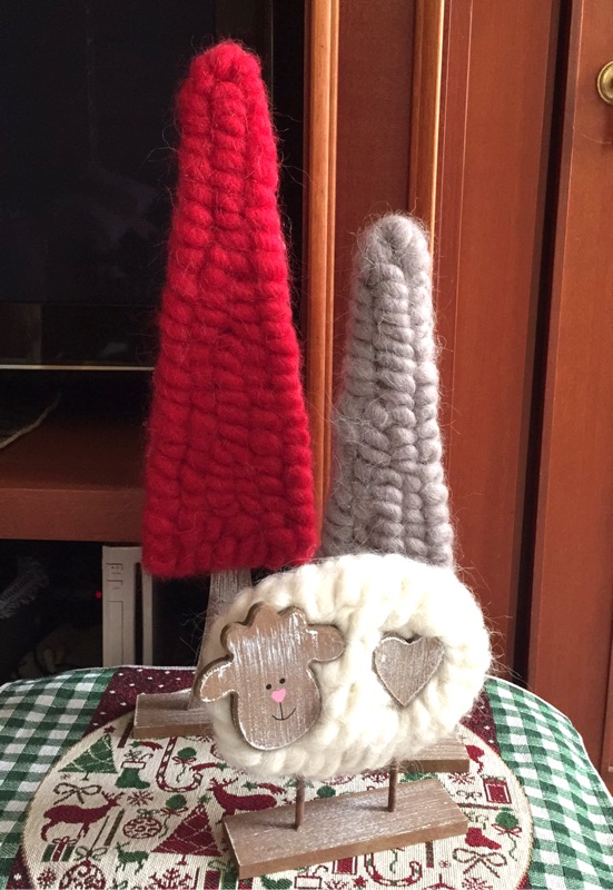 Hola 米亞耶誕樹擺飾/羊毛聖誕樹擺飾(紅色46cm)